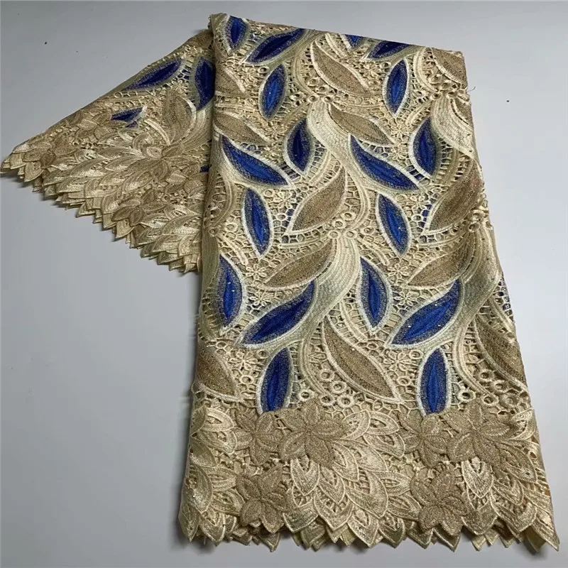 Hot Sale African Guipure Lace Fabric Nigerian Water Soluble Cord Laces Embroidered Lace Materials For Wedding Party df21-77
Hot Sale African Guipure Lace Fabric Nigerian Water Soluble Cord Laces Embroidered Lace Materials For Wedding Party df21-77