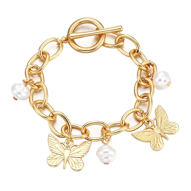 ORNAPEADIA Fashionable OL Butterfly Pearl Pendant Chain OT Buckle Bracelet for Women Simple High Sense All-match Bracelet
ORNAPEADIA Fashionable OL Butterfly Pearl Pendant Chain OT Buckle Bracelet for Women Simple High Sense All-match Bracelet