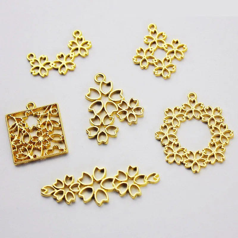 Chic Pendant Making Cherry Blossom Open Bezel Sakura Connector Charm Flower Deco Frame Kawaii UV Resin Jewellery Supplies
Chic Pendant Making Cherry Blossom Open Bezel Sakura Connector Charm Flower Deco Frame Kawaii UV Resin Jewellery Supplies