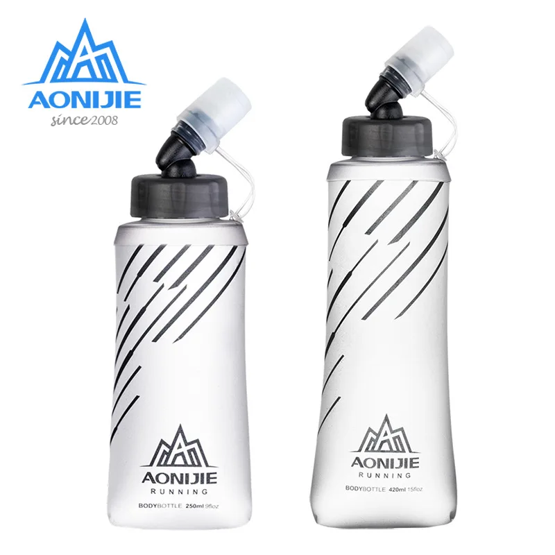 

Aonijie BPA Free Soft Flask Water Bottle Foldable Hydration Water Bladder For Running Marathon Cycling Trail Running SD21