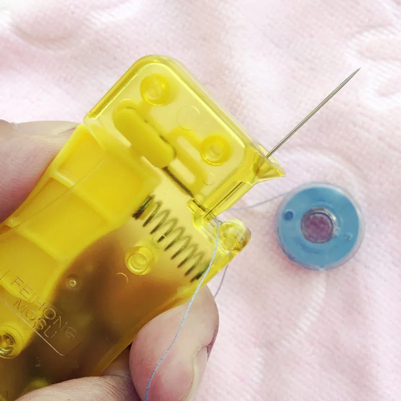 Multi-function Hand Sewing Machine Portable 1Pcs Automatic Needle Threader for Stitch Insert Yellow DIY Craft Sew Accessories
Multi-function Hand Sewing Machine Portable 1Pcs Automatic Needle Threader for Stitch Insert Yellow DIY Craft Sew Accessories