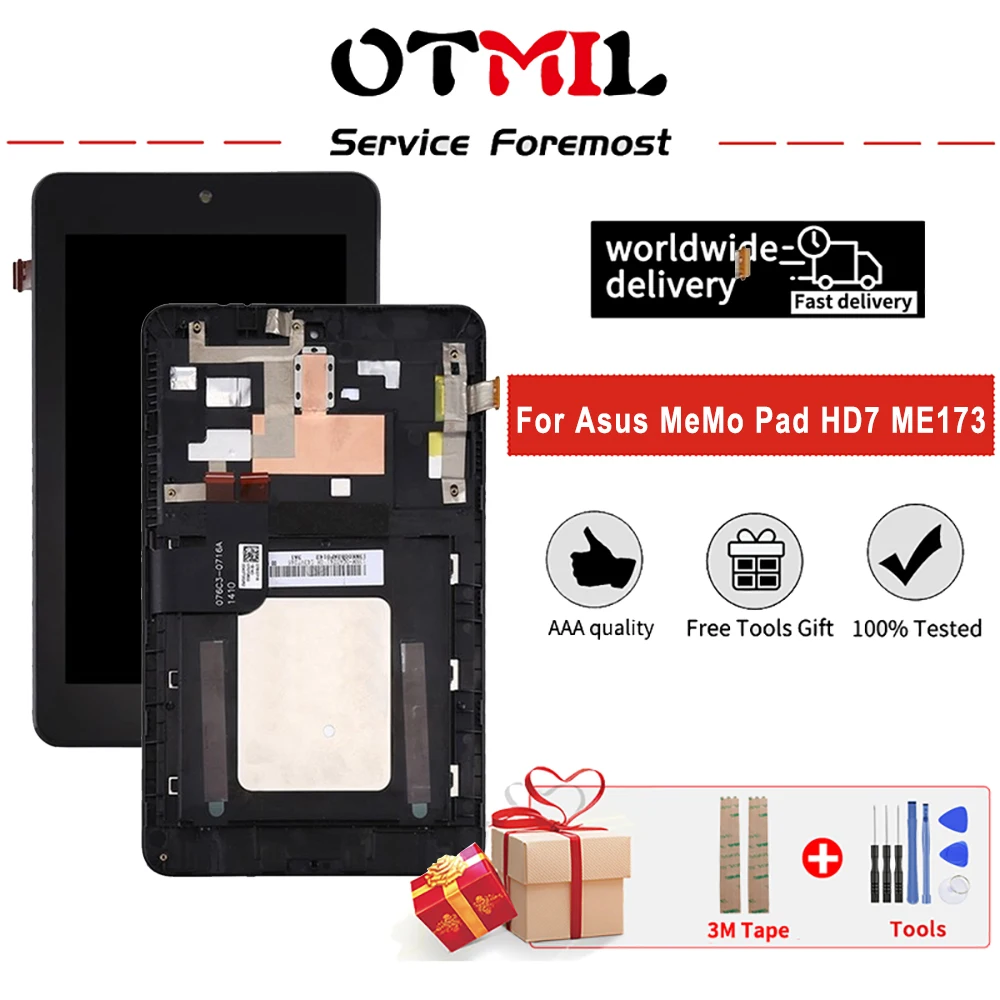 100% оригинальный для Asus Memo Pad HD7 ME173 ME173X K00B, ЖК-дисплей, сенсорный экран + рамка, дигитайзер в сборе n070действительно-GB1 LD070WX4-S
100% оригинальный для Asus Memo Pad HD7 ME173 ME173X K00B, ЖК-дисплей, сенсорный экран + рамка, дигитайзер в сборе n070действительно-GB1 LD070WX4-S