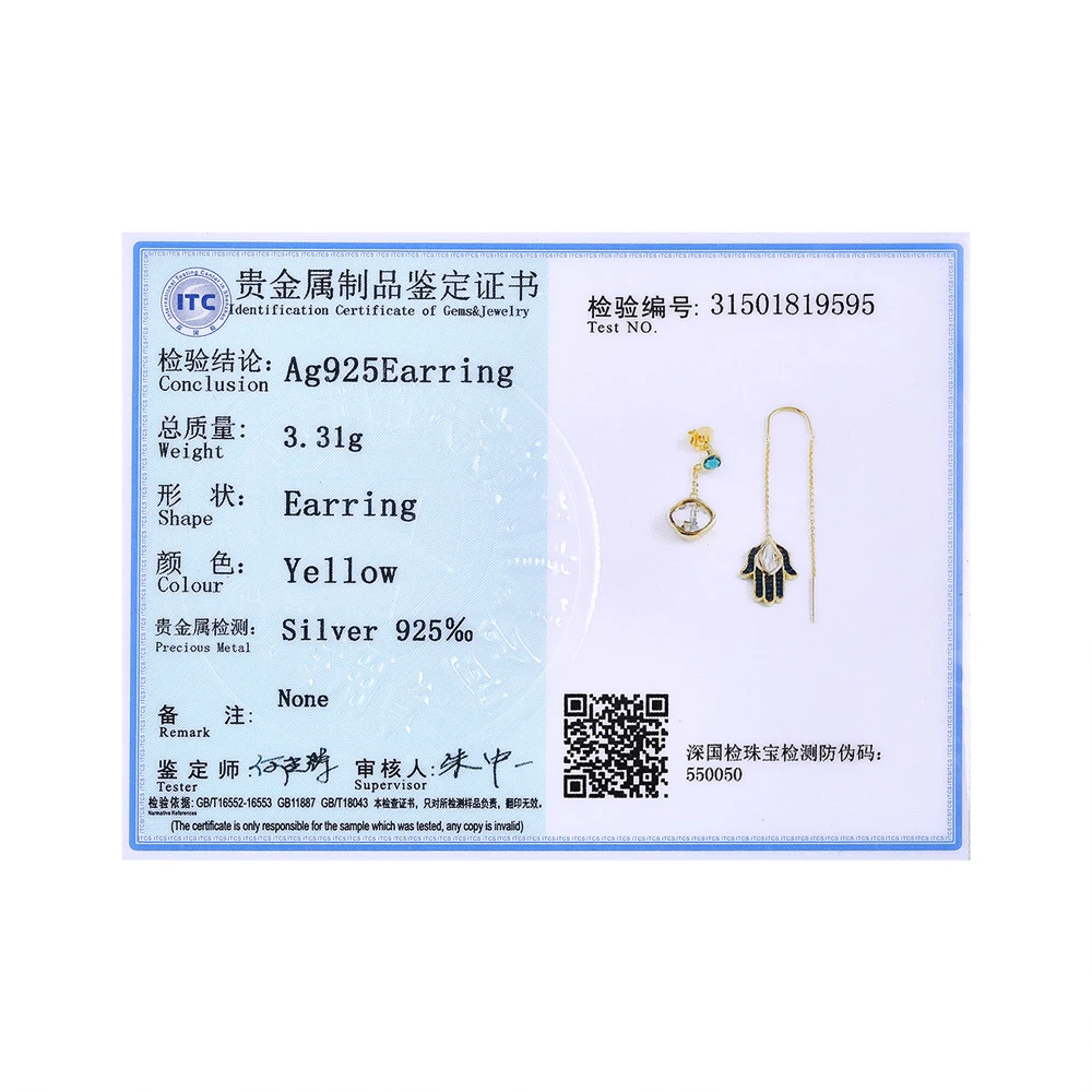 SILVERHOO 925 Sterling Silver Water Drop With Lucky Hand Drop Earrings For Women Two Ways To Wear Evil Eye Casual Earrings
SILVERHOO 925 Sterling Silver Water Drop With Lucky Hand Drop Earrings For Women Two Ways To Wear Evil Eye Casual Earrings