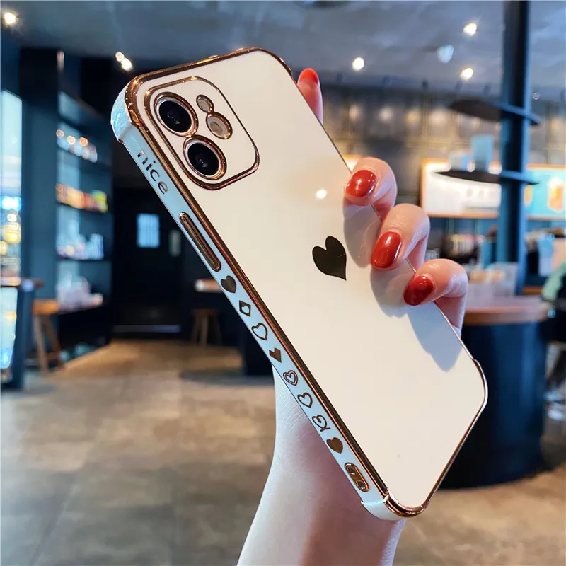 Love Heart Frame Plating Phone Cases For iphone 13 12 Mini 11 Pro XS Max XR X 8 7 Plus SE 2020 Case Shockproof Soft Back Cover
Love Heart Frame Plating Phone Cases For iphone 13 12 Mini 11 Pro XS Max XR X 8 7 Plus SE 2020 Case Shockproof Soft Back Cover