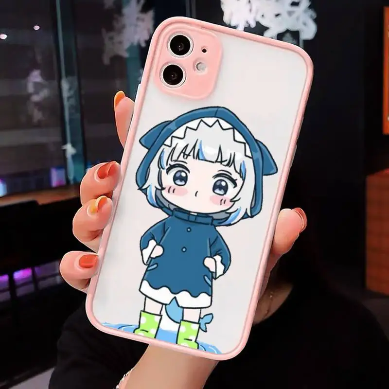 lolis anime character gawr gura Phone Case For iPhone 12 11 Mini Pro XR XS Max 7 8 Plus X Matte transparent Pink Back Cover
lolis anime character gawr gura Phone Case For iPhone 12 11 Mini Pro XR XS Max 7 8 Plus X Matte transparent Pink Back Cover