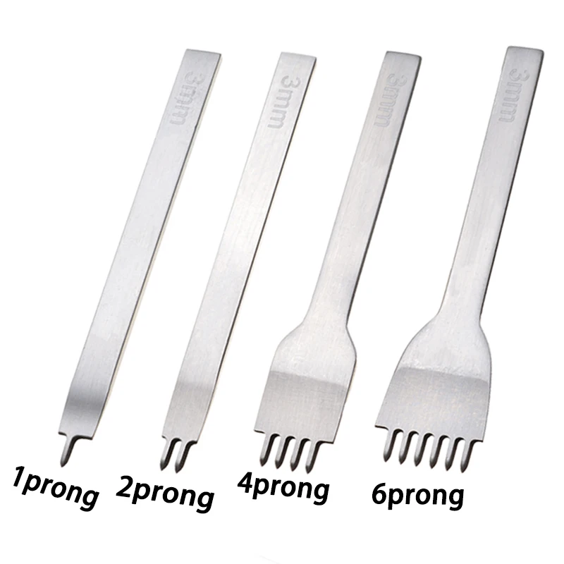Metal Leather Hole Punches Set 3/4/5/6mm Sharp Rhombus Hole Punches 1/2/4/6 Prong Stitching Punch Tool DIY Leather Craft Tools
Metal Leather Hole Punches Set 3/4/5/6mm Sharp Rhombus Hole Punches 1/2/4/6 Prong Stitching Punch Tool DIY Leather Craft Tools