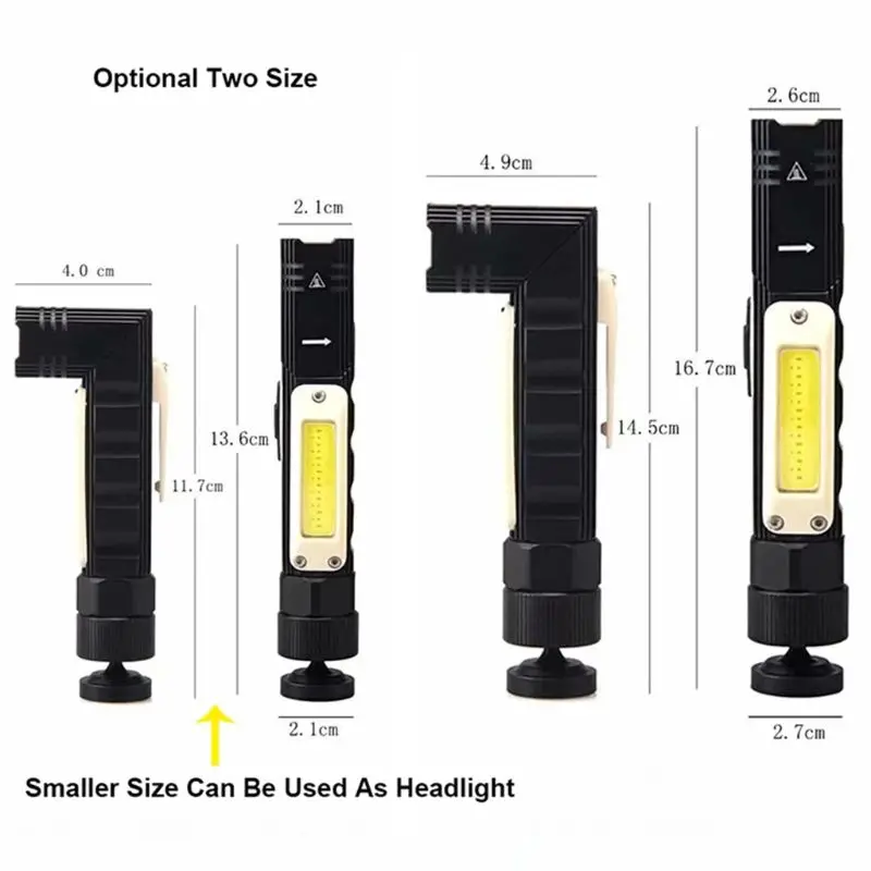 Portable Headlight 90 Corner Multi-function Flashlight Folding Work Light USB Charging Car Inspection Lamp
Portable Headlight 90 Corner Multi-function Flashlight Folding Work Light USB Charging Car Inspection Lamp