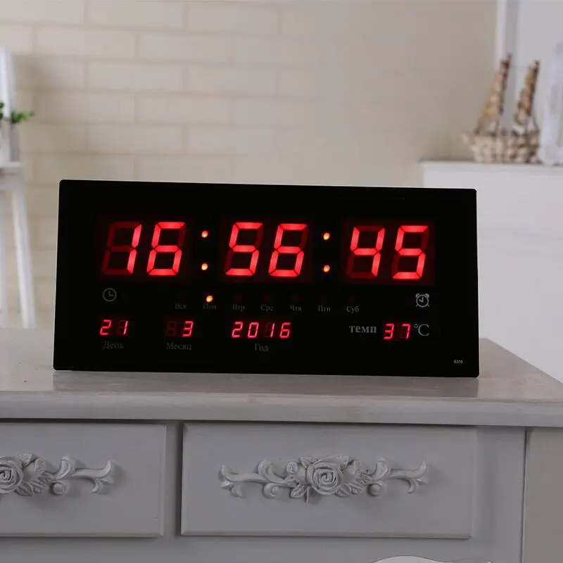 Ganxin for Digital Wall Clock Large LED Time Calendar Temperature Desk Table Clocks LED Wall Watch Home Decor
Ganxin for Digital Wall Clock Large LED Time Calendar Temperature Desk Table Clocks LED Wall Watch Home Decor