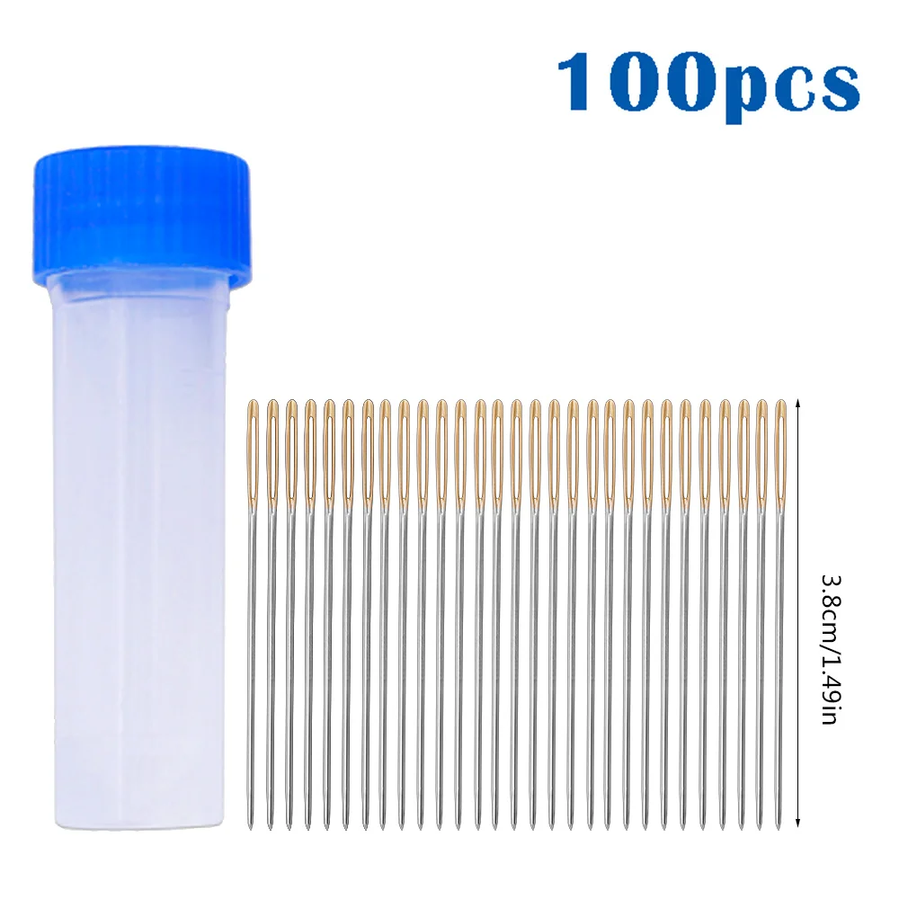 MIUSIE 30 PCS/100 PCS Stainless Steel Golden Tail Embroidery Fabric Cross Stitch Needles Kit Tools Sewing Handmade Needles
MIUSIE 30 PCS/100 PCS Stainless Steel Golden Tail Embroidery Fabric Cross Stitch Needles Kit Tools Sewing Handmade Needles