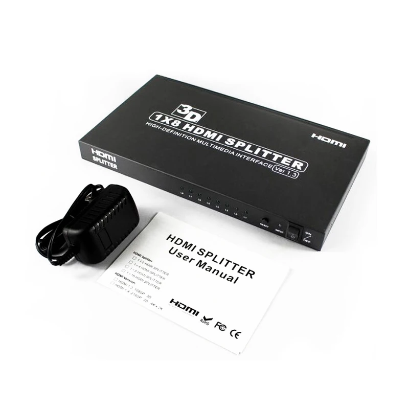 Разветвитель HDMI, 1x8, Full HD 1080P, 4K, 3D видеоконвертер, 1 в 8, выход для PS3, PS4, HD-камеры, Xbox, DVD, ТВ-приставки, ПК, HD TV проектора
Разветвитель HDMI, 1x8, Full HD 1080P, 4K, 3D видеоконвертер, 1 в 8, выход для PS3, PS4, HD-камеры, Xbox, DVD, ТВ-приставки, ПК, HD TV проектора