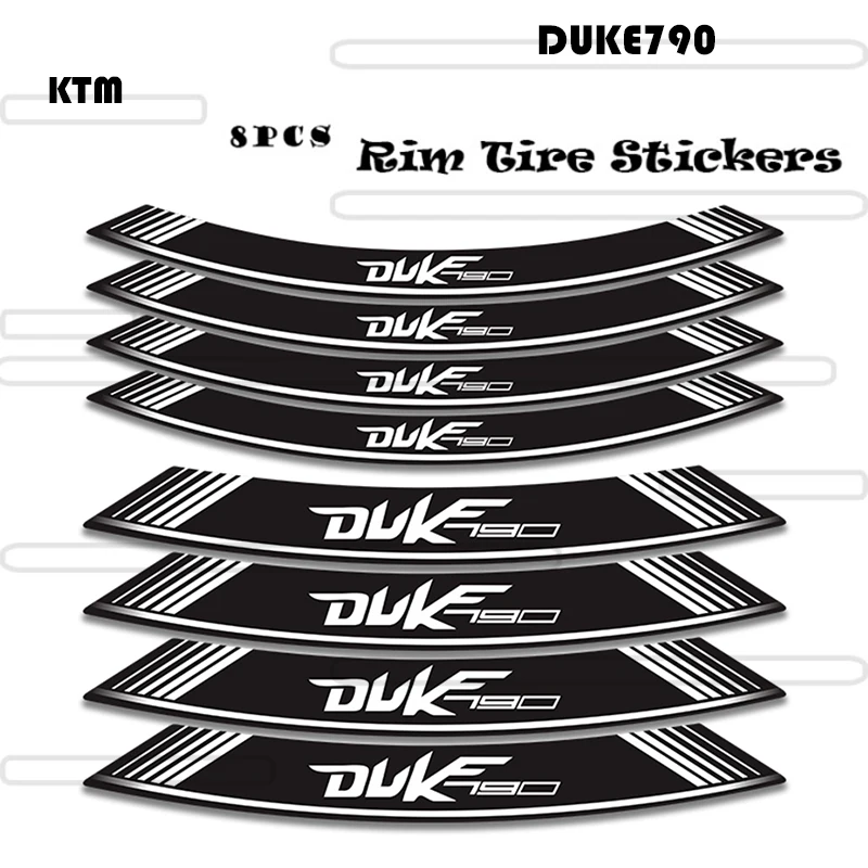 8Pcs Creative Motorcycle Sticker Accessories Tire Wheel Decorative decals and stickers for KTM DUKE 790 duke790
8Pcs Creative Motorcycle Sticker Accessories Tire Wheel Decorative decals and stickers for KTM DUKE 790 duke790