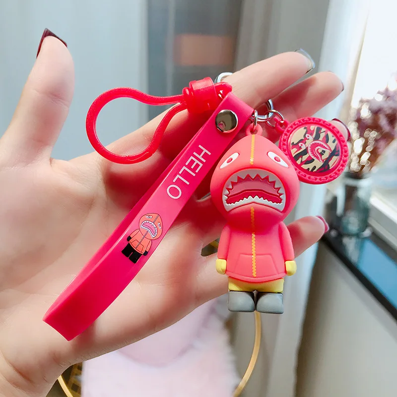 2020 Cartoon Lovely Key Chain Tide Shark Man Silicone Keychain Personality Couple Bag Pendant Keyring High Quality Gift
2020 Cartoon Lovely Key Chain Tide Shark Man Silicone Keychain Personality Couple Bag Pendant Keyring High Quality Gift