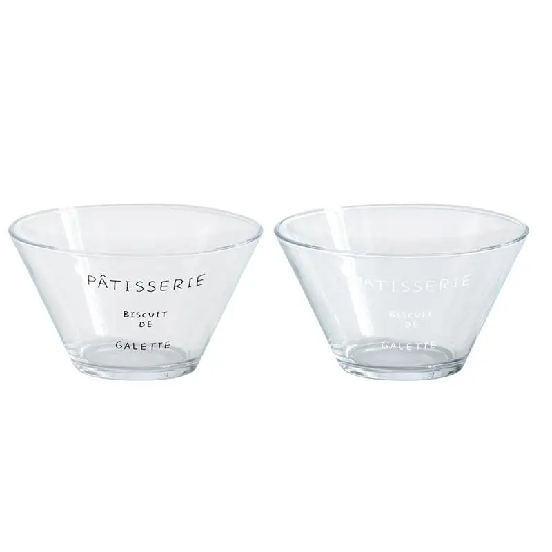 2Pcs Glass Bowls French Style Bowls Transparent Bowls for Hotel Dessert Shop Restaurant Home
2Pcs Glass Bowls French Style Bowls Transparent Bowls for Hotel Dessert Shop Restaurant Home
