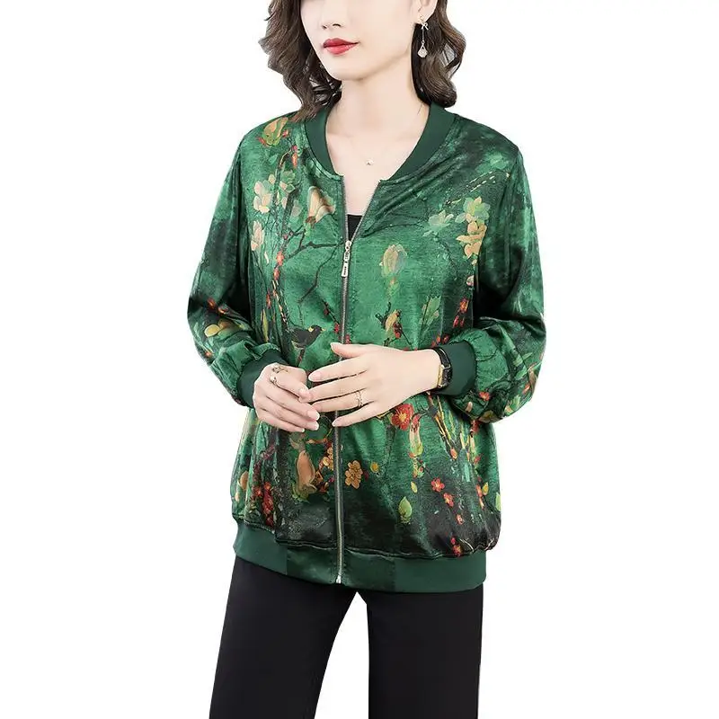 2021 Women Spring Summer Elegant Jackets Ladies Print O-neck Long Sleeve Bomber Jacket Female Casual Zipper Plus Size Jacket L78
2021 Women Spring Summer Elegant Jackets Ladies Print O-neck Long Sleeve Bomber Jacket Female Casual Zipper Plus Size Jacket L78