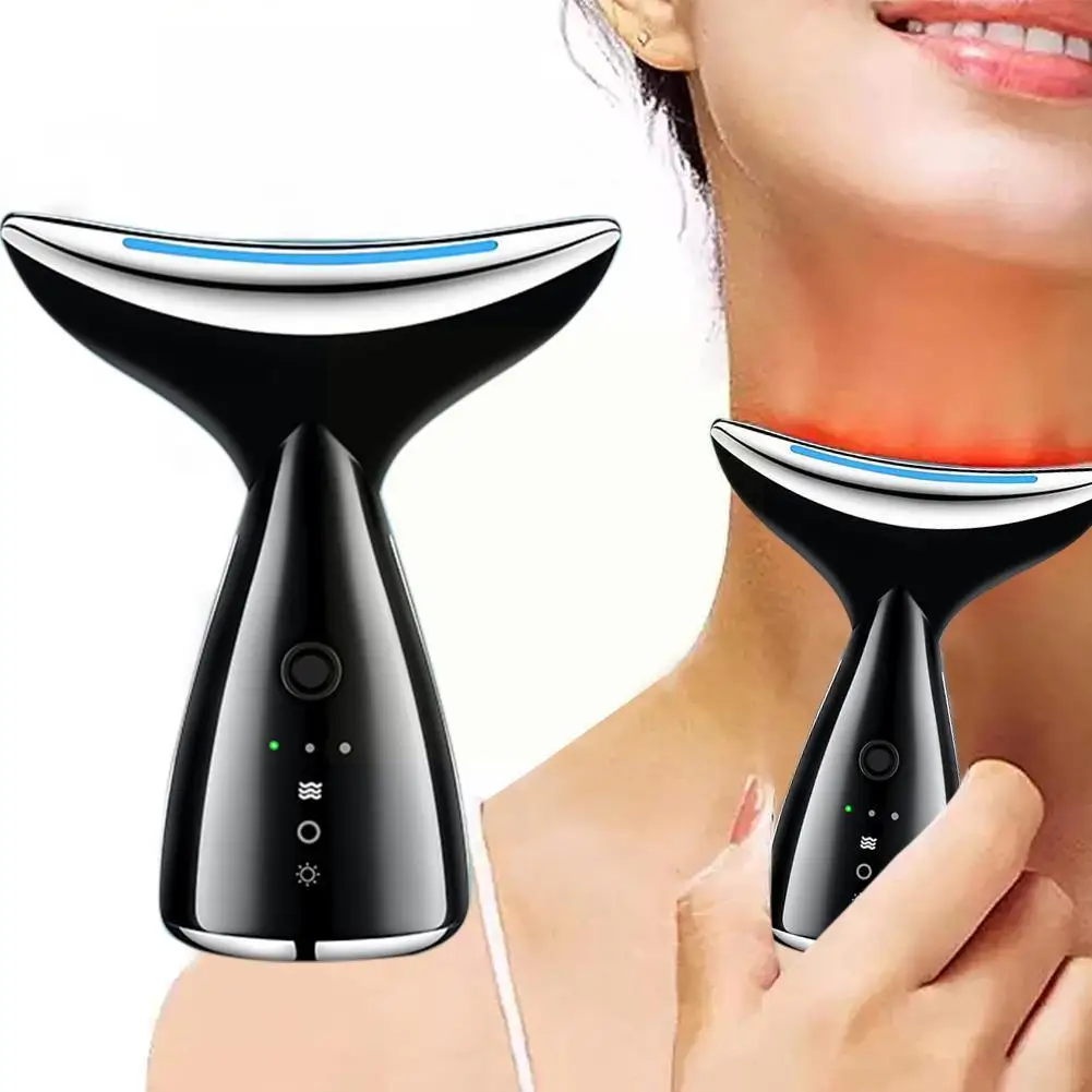 Facial Neck Massager 3 Color LED Photon Therapy Skin Lifting Beauty Device Wrinkle Reduce Care Anti Double Tighten EMS Neck J1W8
Facial Neck Massager 3 Color LED Photon Therapy Skin Lifting Beauty Device Wrinkle Reduce Care Anti Double Tighten EMS Neck J1W8