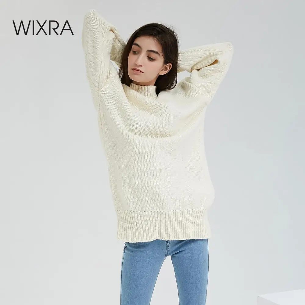 Wixra Women Knitting Sweater Pullovers Ladies Long Sleeve Tops Turtleneck Knitted Sweaters Casual Streetwear 2019 Autumn Winter
Wixra Women Knitting Sweater Pullovers Ladies Long Sleeve Tops Turtleneck Knitted Sweaters Casual Streetwear 2019 Autumn Winter