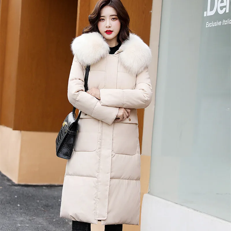 New Women Winter Long Jacket Thick Warm Parkas Ladies Fur Collar Hooded Cotton Korean Coats Female Outerwear Brand Clothing
New Women Winter Long Jacket Thick Warm Parkas Ladies Fur Collar Hooded Cotton Korean Coats Female Outerwear Brand Clothing