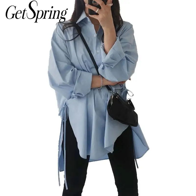 Getspring Women Shirt Long Sleeve Irregular Bandage Cotton Blouses Shirts Asymmetry Plus Size Casual Long Summer Tops 2021 New
Getspring Women Shirt Long Sleeve Irregular Bandage Cotton Blouses Shirts Asymmetry Plus Size Casual Long Summer Tops 2021 New