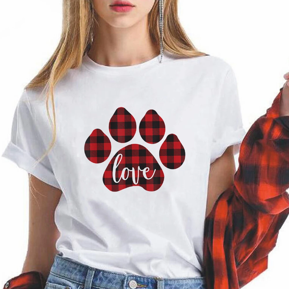 Christmas Red Footprint LOVE Print T-shirt Female Lucky One Day Women Short Sleeve Top Harajuku Cute Style Clothing Harajuku
Christmas Red Footprint LOVE Print T-shirt Female Lucky One Day Women Short Sleeve Top Harajuku Cute Style Clothing Harajuku