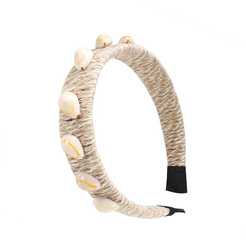 2021 New European American Creative Headband Beach Shell Hemp Rope Straw Headdress Baroque Hairband Women Hair Accessories
2021 New European American Creative Headband Beach Shell Hemp Rope Straw Headdress Baroque Hairband Women Hair Accessories