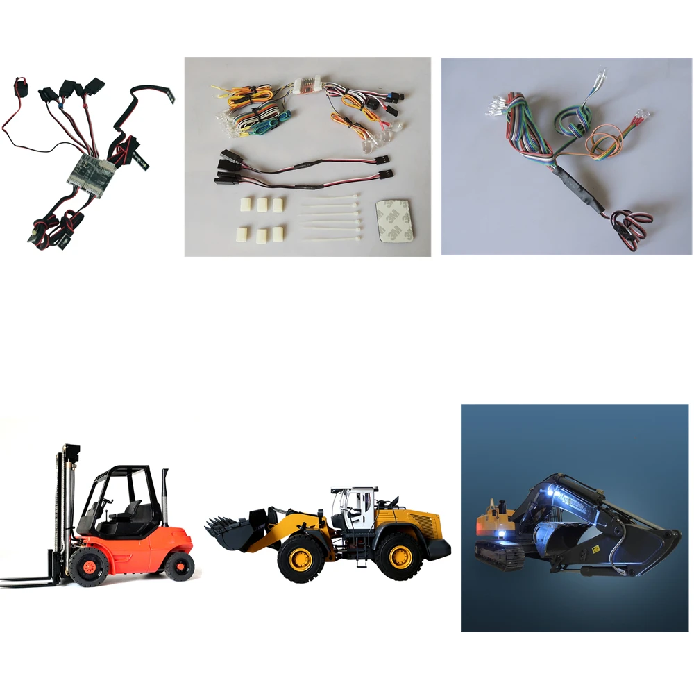 Hydraulic Engineering Machinery Toy Model LED Lighting System For Remote Control Toys Excavator Bulldozer Forklift Loader Lamp
Hydraulic Engineering Machinery Toy Model LED Lighting System For Remote Control Toys Excavator Bulldozer Forklift Loader Lamp
