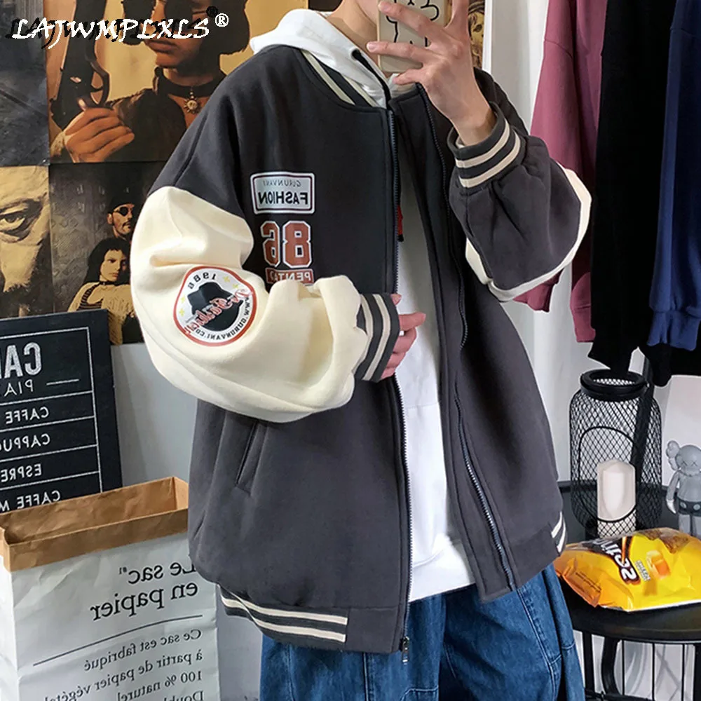 Jacket Men's Autumn Spring New Jacket Hong Kong Style Loose Baseball Uniform Korean Student Jacket Streetwear Top
Jacket Men's Autumn Spring New Jacket Hong Kong Style Loose Baseball Uniform Korean Student Jacket Streetwear Top