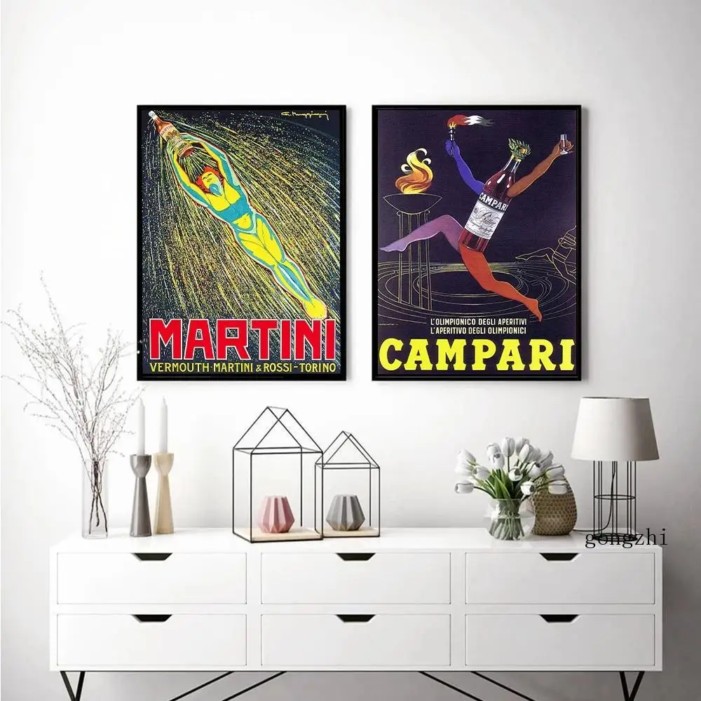 Martini Campari Vintage Posters Wine Creative Canvas Painting and Prints Modern Wall Art Pictures for Living Room Home Decor
Martini Campari Vintage Posters Wine Creative Canvas Painting and Prints Modern Wall Art Pictures for Living Room Home Decor