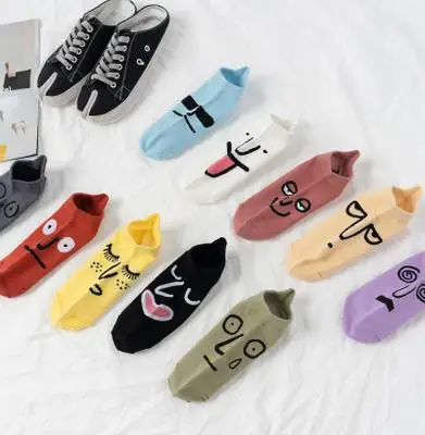 1 Pair Size 36-41 Cute and Funny Women Socks Fashion Ankle Happy Socks Women Cotton Embroidered Expression Candy Color Sock
1 Pair Size 36-41 Cute and Funny Women Socks Fashion Ankle Happy Socks Women Cotton Embroidered Expression Candy Color Sock