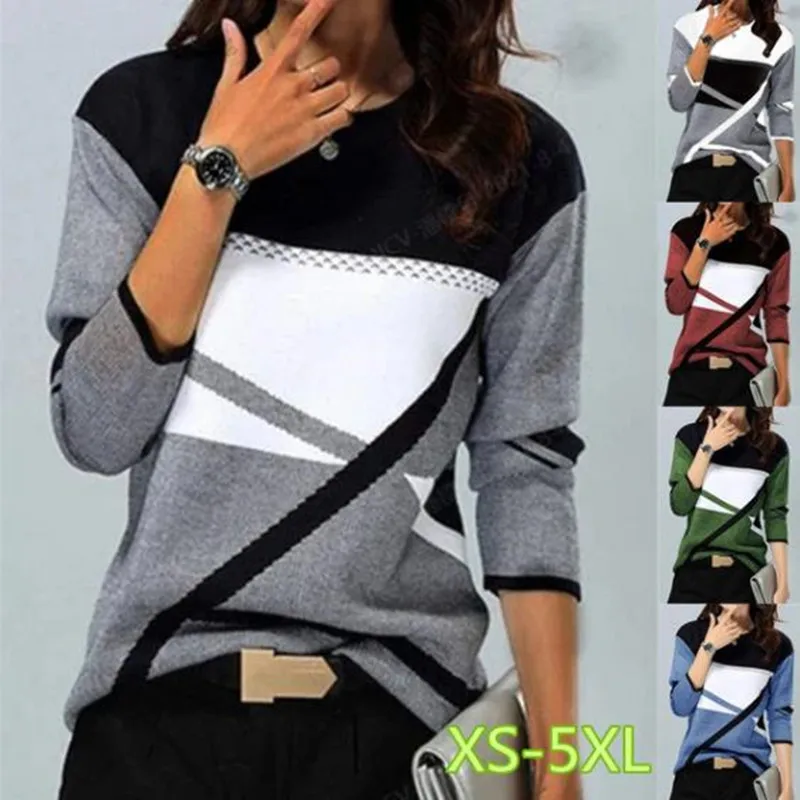 Women's Clothes New Fashion Women's Color Stitching Printed Casual XS-5XL Ladies Round Neck T-shirt Loose Soft Printed Top
Women's Clothes New Fashion Women's Color Stitching Printed Casual XS-5XL Ladies Round Neck T-shirt Loose Soft Printed Top