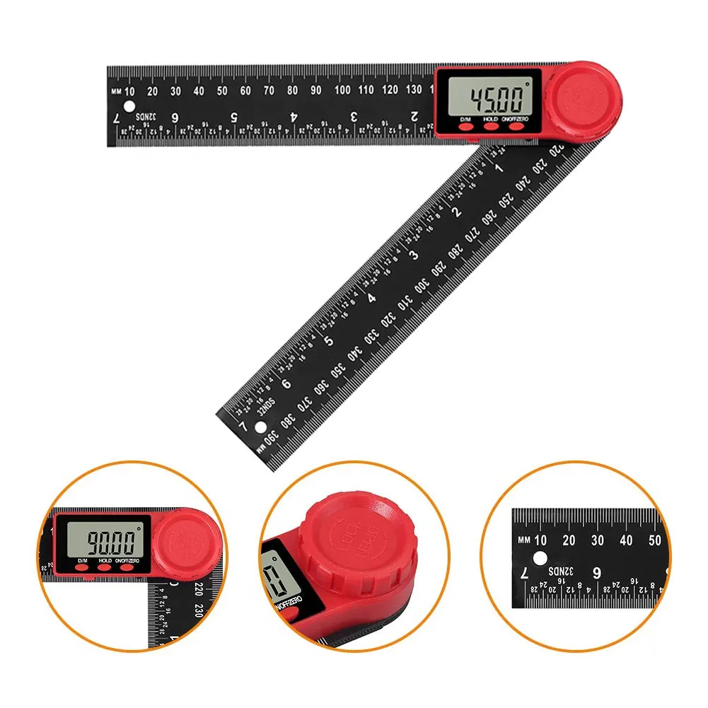 200MM Angle Finder Ruler Electronic LCD Digital Angle Rule With Zeroing Resetting For Home Improvement Woodworking Workshops 
200MM Angle Finder Ruler Electronic LCD Digital Angle Rule With Zeroing Resetting For Home Improvement Woodworking Workshops