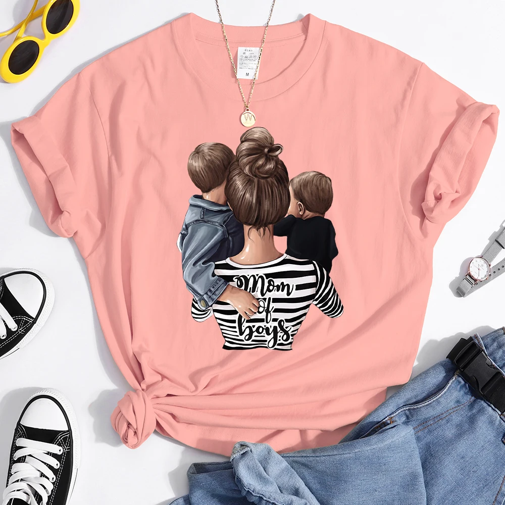 Beautiful Mom With Her Children Tee Shirt Fashion Casual Tops Tshirt High Quality Streetwear T-Shirt For Women'S Women T-Shirts
Beautiful Mom With Her Children Tee Shirt Fashion Casual Tops Tshirt High Quality Streetwear T-Shirt For Women'S Women T-Shirts
