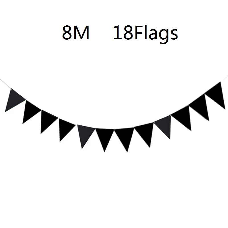 New 18 Flags 8m 12 Flags 4m Handmade Halloween Black Bunting Pennant Flags Banner Garland Home Party DIY Decoration anniversaire 
New 18 Flags 8m 12 Flags 4m Handmade Halloween Black Bunting Pennant Flags Banner Garland Home Party DIY Decoration anniversaire
