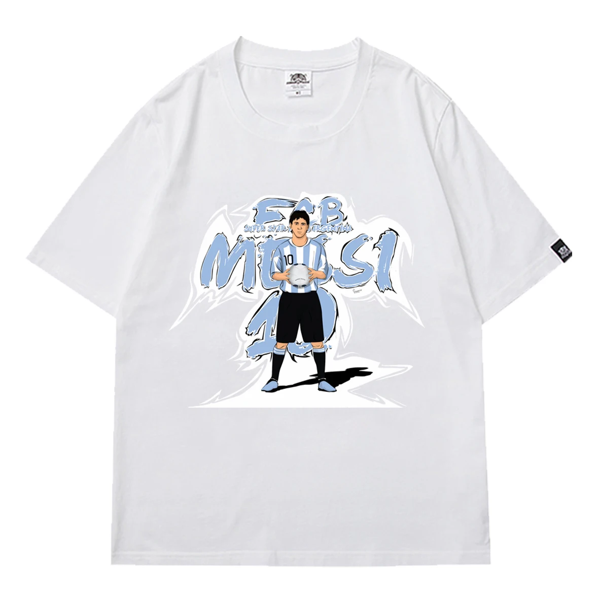 Messi Cool Print Men's Oversized T Shirts Summer 2021 Short Sleeve Streetwear Tops Boy Teens Sport Casual Loose Tops Clothing
Messi Cool Print Men's Oversized T Shirts Summer 2021 Short Sleeve Streetwear Tops Boy Teens Sport Casual Loose Tops Clothing