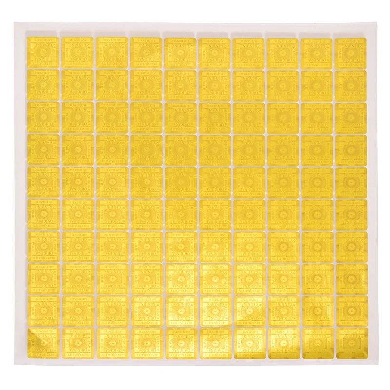 15x15mm 10Sheets/pack Holographic Security Labels Stickers For Phone Electronic Product Makeup Decoration
15x15mm 10Sheets/pack Holographic Security Labels Stickers For Phone Electronic Product Makeup Decoration