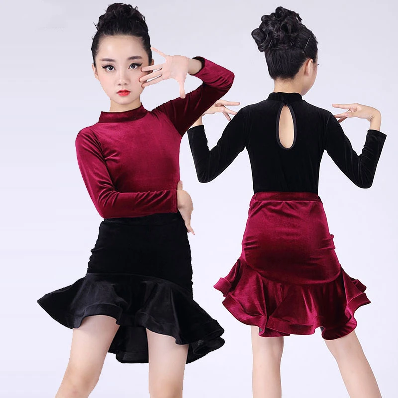 Latin Dance Clothes for Girls In Autumn and Winter Velvet Stage Performance Competition Regulations Dress Fishtail Skirt Hollow
Latin Dance Clothes for Girls In Autumn and Winter Velvet Stage Performance Competition Regulations Dress Fishtail Skirt Hollow