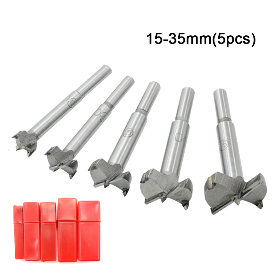 15-35mm Drill Bit Set Woodworking Hole Saw Wood Cutter Alloy Steel Woodworking Drilling Hole Boring 5pcs Perforator tools
15-35mm Drill Bit Set Woodworking Hole Saw Wood Cutter Alloy Steel Woodworking Drilling Hole Boring 5pcs Perforator tools