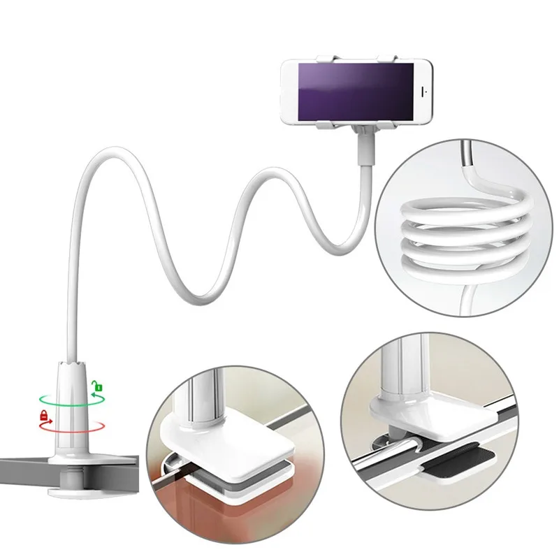 Bed Desktop Phone Holders Clip phone Holder Grip Screw Base Bracket Gooseneck Bracket Mount Clamp Mobile Phone Accessories
Bed Desktop Phone Holders Clip phone Holder Grip Screw Base Bracket Gooseneck Bracket Mount Clamp Mobile Phone Accessories