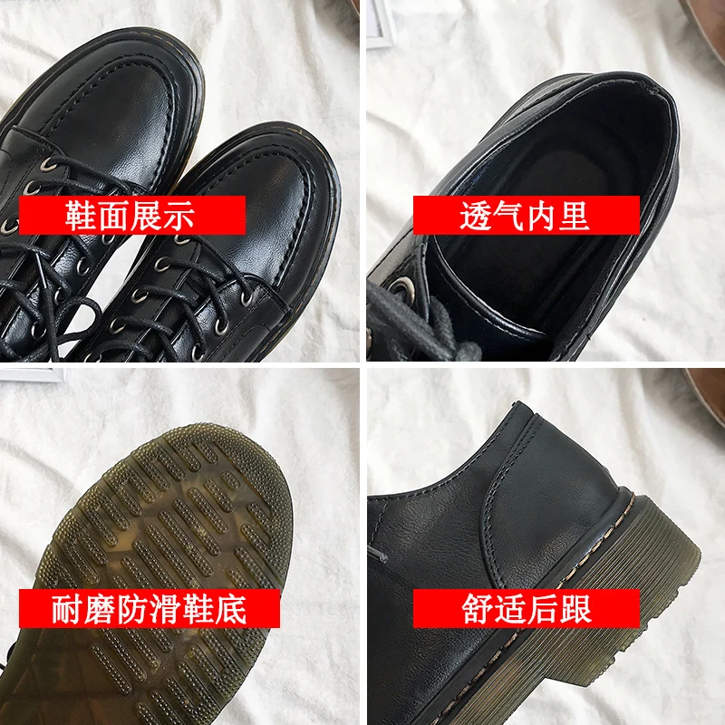 Summer Shoes Ladies Shallow Mouth Soft Casual Female Sneakers All-Match Oxfords Women's Round Toe British Style Flats 2021 New L