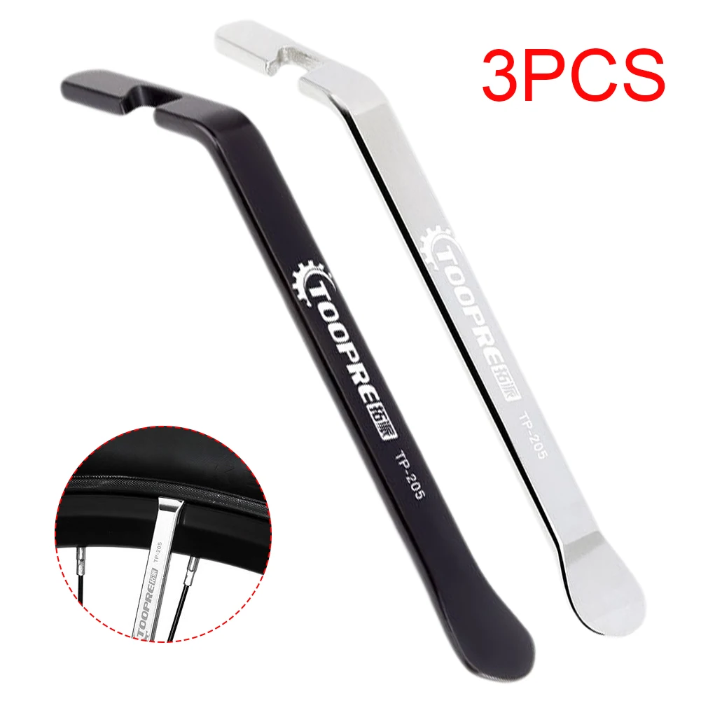 3Pcs Bicycle Tire Lever Pry up Bar Tool Steel Bike Wheel Remover Tools for Mountain Bike Road Bike Tire Changing Tool
3Pcs Bicycle Tire Lever Pry up Bar Tool Steel Bike Wheel Remover Tools for Mountain Bike Road Bike Tire Changing Tool