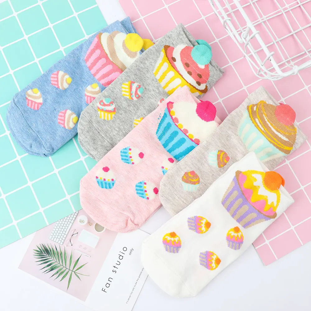 Fashion Women Cotton Socks Cupcake Short Ankle Socks Cute Kawaii Cream Low Cut Ankle Socks Milk Lovely Funny Boat Socks
Fashion Women Cotton Socks Cupcake Short Ankle Socks Cute Kawaii Cream Low Cut Ankle Socks Milk Lovely Funny Boat Socks