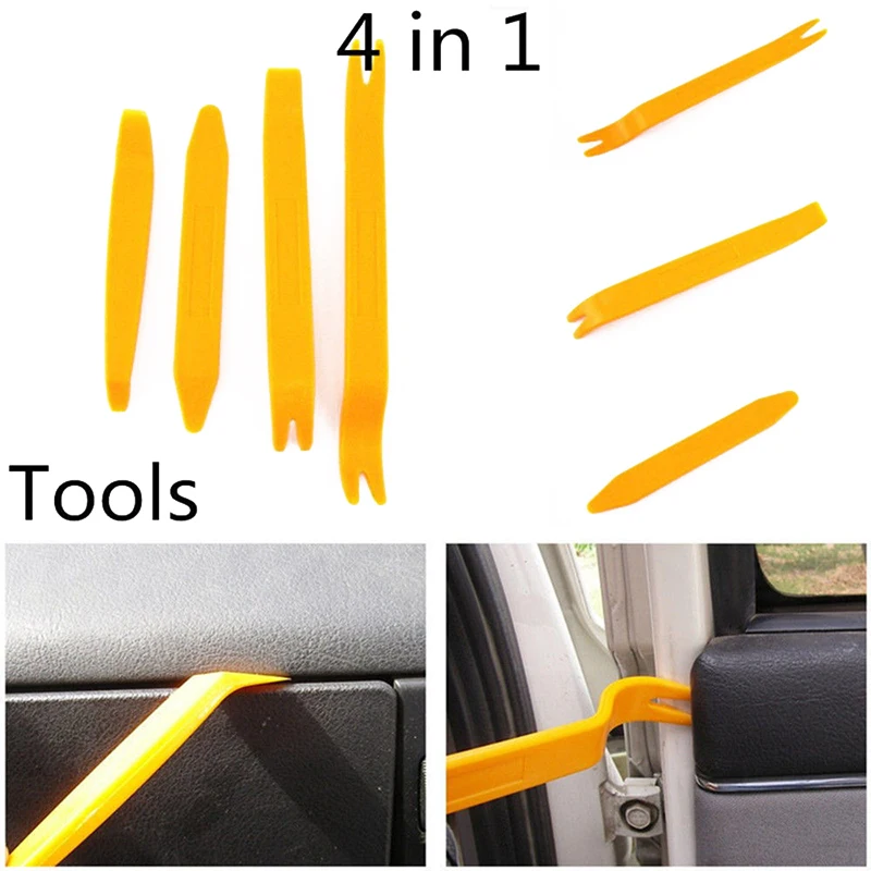 4pcs Car Trim Removal Pry Panel Door Interior Clip Remover Tool For Remove Radio Panel Trim Molding Dashboards
4pcs Car Trim Removal Pry Panel Door Interior Clip Remover Tool For Remove Radio Panel Trim Molding Dashboards