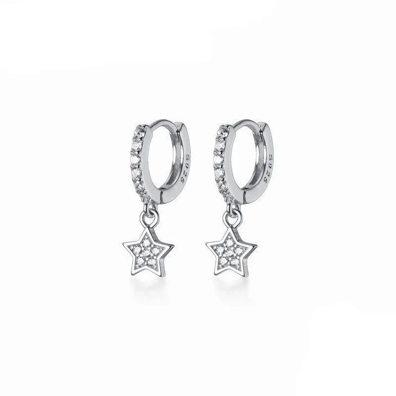 A00339 Classic Bohemian Genuine 925 Sterling Silver Blue Zircon Demon Eye Studs Earrings for Women Evil Eye Ear Hoop
A00339 Classic Bohemian Genuine 925 Sterling Silver Blue Zircon Demon Eye Studs Earrings for Women Evil Eye Ear Hoop