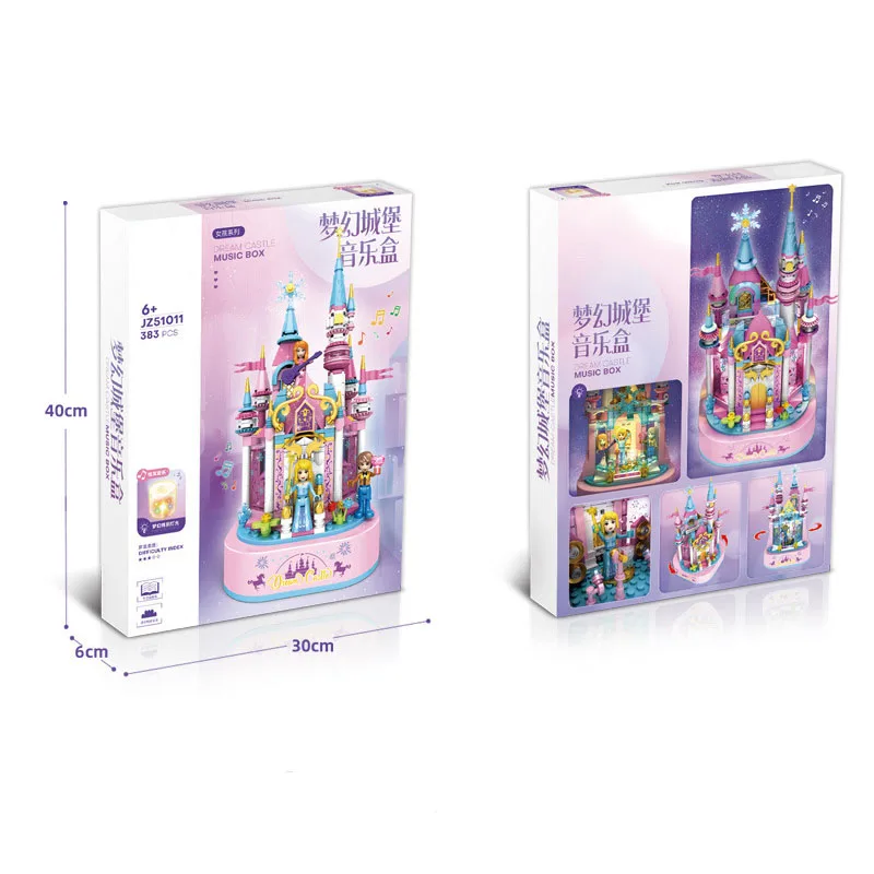 Girl Music Box Building Block Brick Creative Carousel Castle Model Kit Children Educational Assembling Toy Kid Birthday Gift Y46
Girl Music Box Building Block Brick Creative Carousel Castle Model Kit Children Educational Assembling Toy Kid Birthday Gift Y46