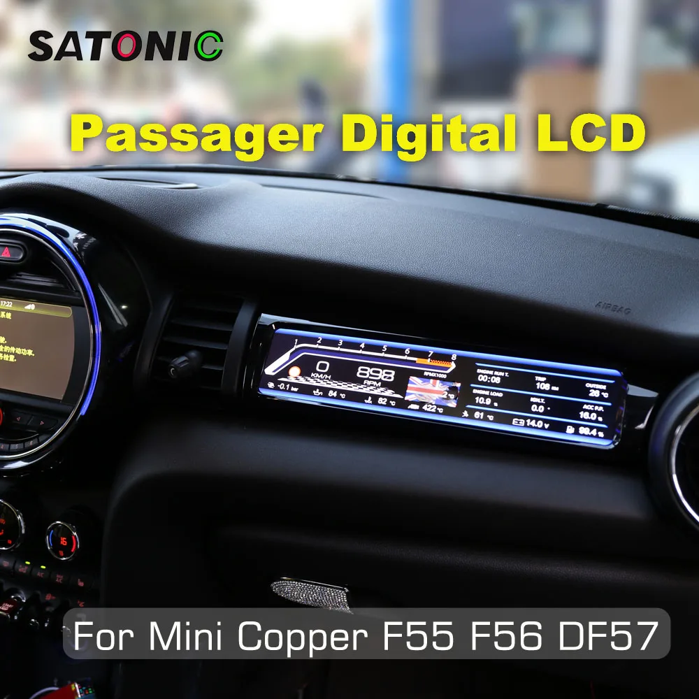 Цифровой ЖК дисплей SATONIC HUD для пассажиров панель гонок приборная экран поездок