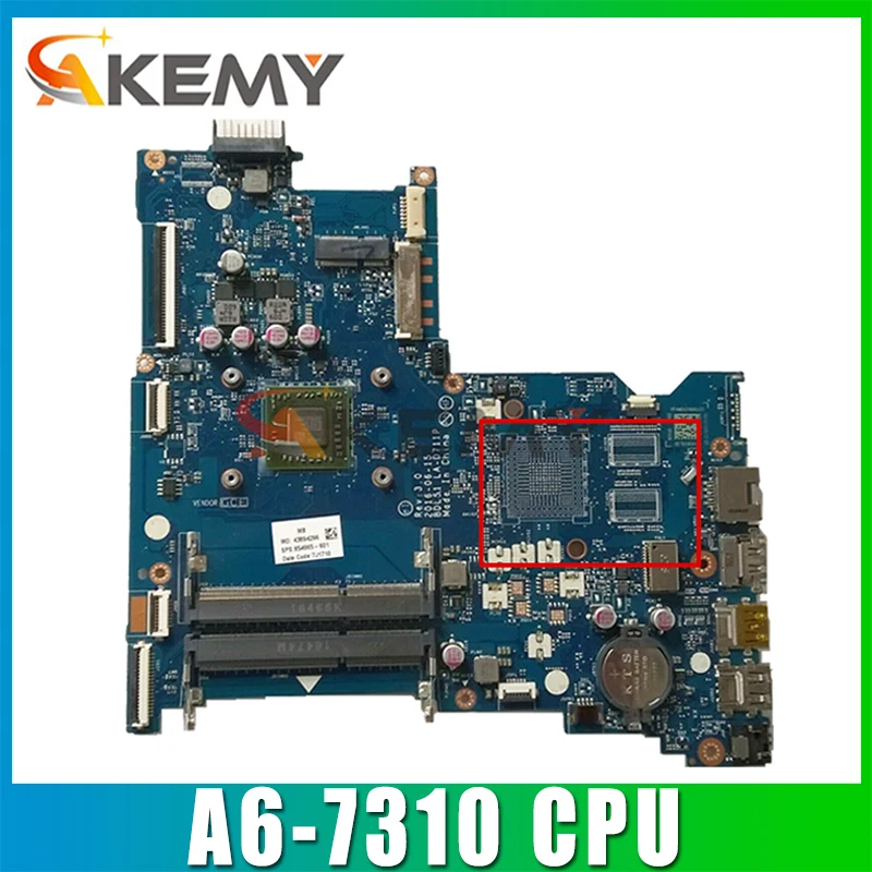 For HP 15-BA Series Laptop Motherboard With A6-7310 CPU 854965-601 854965-501 BDL51 LA-D711P REV:3.0 MB 100% Tested Fast Ship
For HP 15-BA Series Laptop Motherboard With A6-7310 CPU 854965-601 854965-501 BDL51 LA-D711P REV:3.0 MB 100% Tested Fast Ship