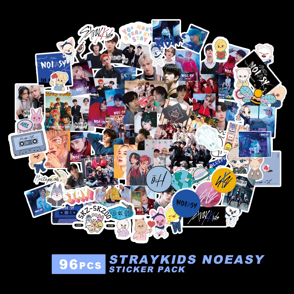96pcs/set Kpop Stray kids Character Stickers No Easy New Album High quality HD Photo Straykids Waterproof Sticker for Laptop Cup
96pcs/set Kpop Stray kids Character Stickers No Easy New Album High quality HD Photo Straykids Waterproof Sticker for Laptop Cup