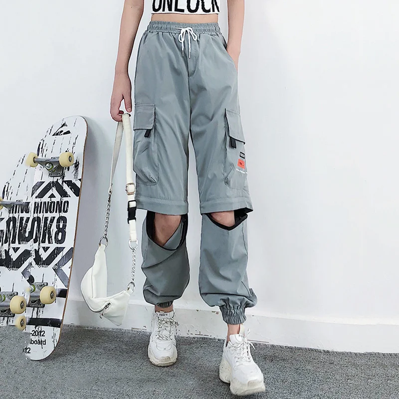 Cargo Pants Women High Waist Pocket Drawstring Cut out Streetwear Solid Female Trousers Joggers Sweatpants Pantalon Mujer
Cargo Pants Women High Waist Pocket Drawstring Cut out Streetwear Solid Female Trousers Joggers Sweatpants Pantalon Mujer