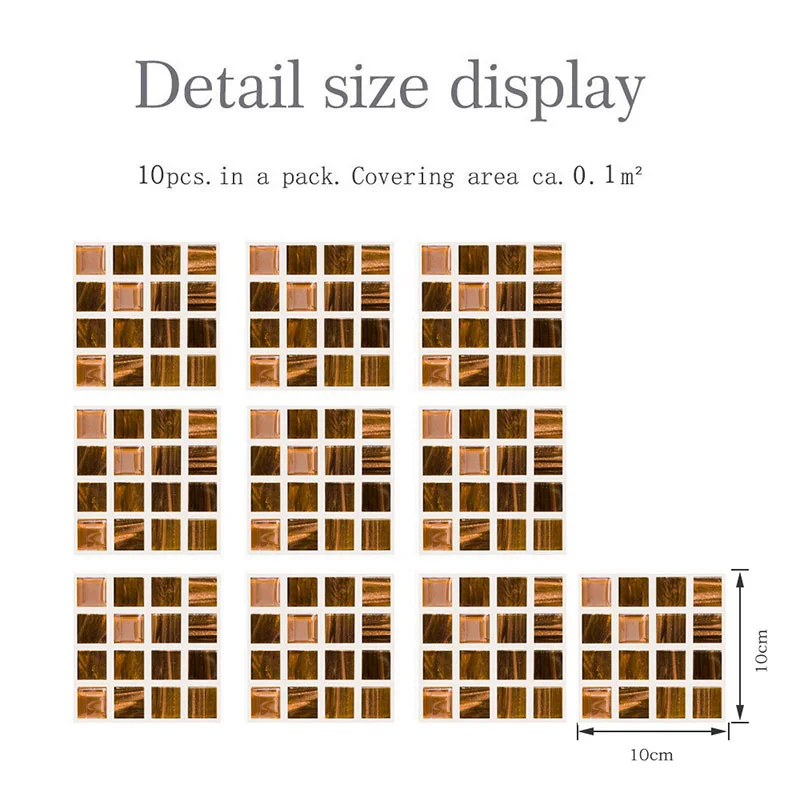 DIY Crystal Tile Sticker Glass Tile 3D Waterproof Self-adhesive Stitching Wall Sticker Small Lattice Practical Household Goods
DIY Crystal Tile Sticker Glass Tile 3D Waterproof Self-adhesive Stitching Wall Sticker Small Lattice Practical Household Goods