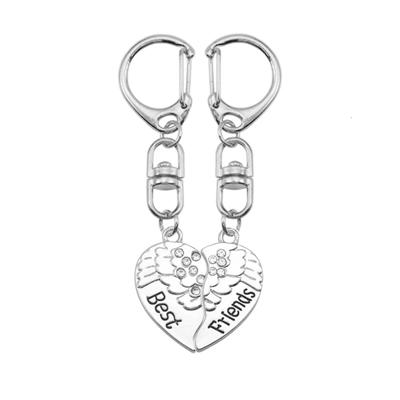 New Best Friends KeyChain 2 Pcs/Set Heart Shape Metal KeyChain For Boy Or Girl Gift for Friend Sisters Jewelry
New Best Friends KeyChain 2 Pcs/Set Heart Shape Metal KeyChain For Boy Or Girl Gift for Friend Sisters Jewelry