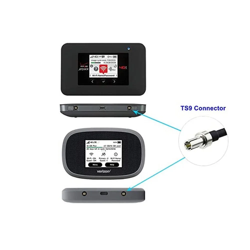 Eightwood 4G LTE 7dBi TS9 Мужская антенна для MiFi Мобильный маршрутизатор точка доступа USB
